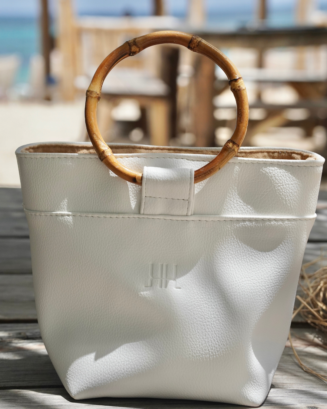 "Bria" Mini Bamboo Tote