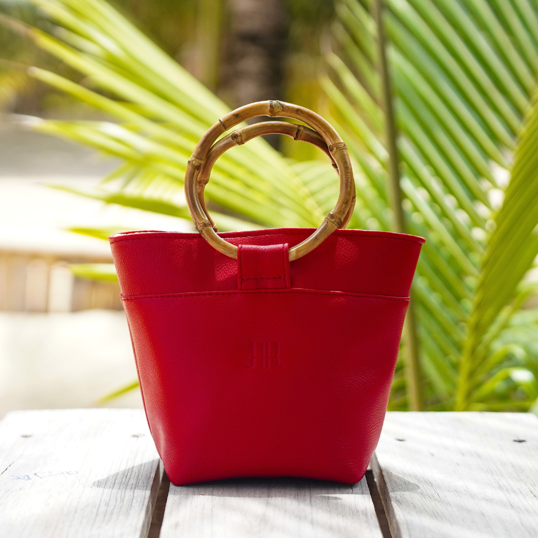 "Bria" Mini Bamboo Tote