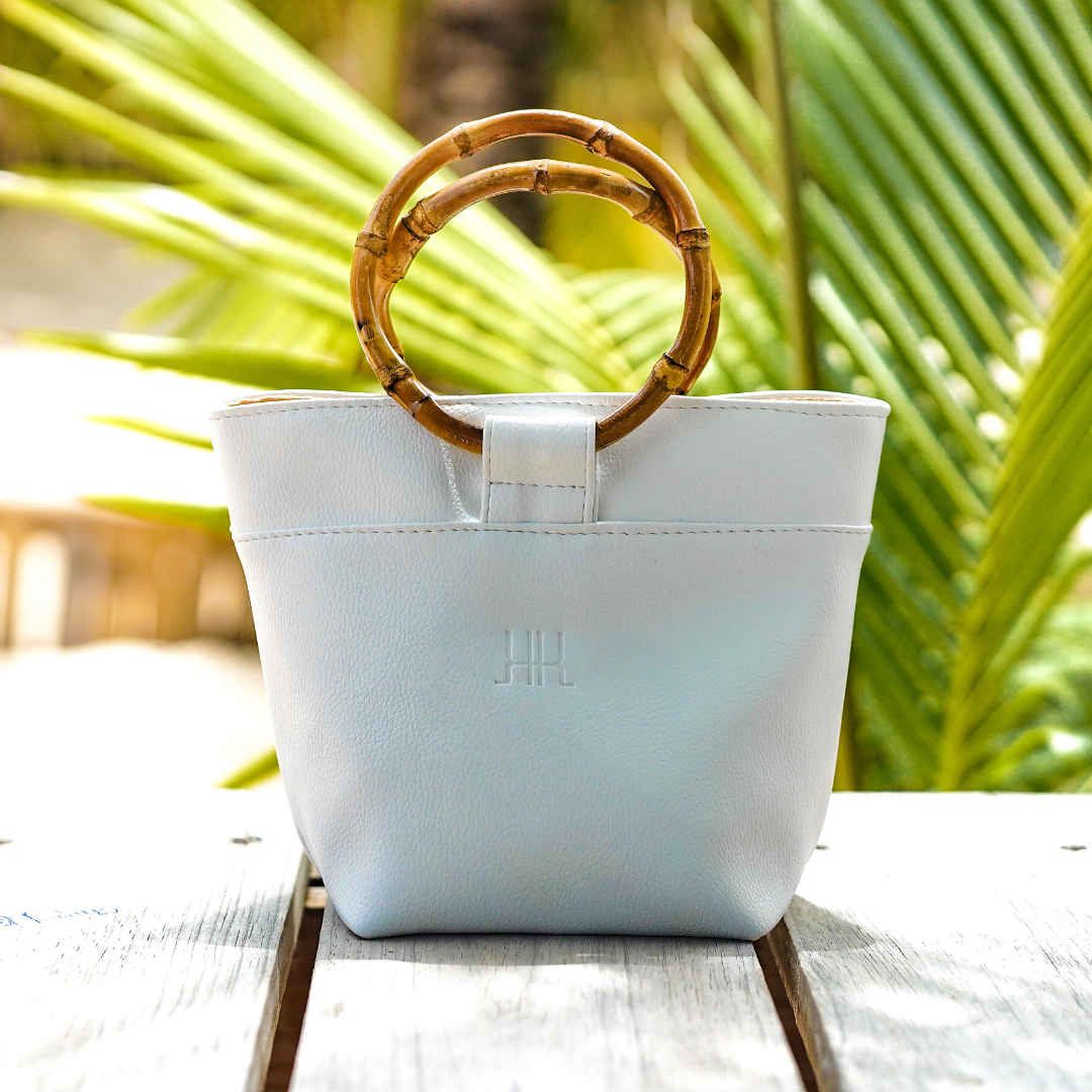"Bria" Mini Bamboo Tote